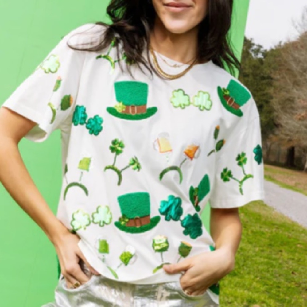 Queen of Sparkles St Patrick's Day icon shirt